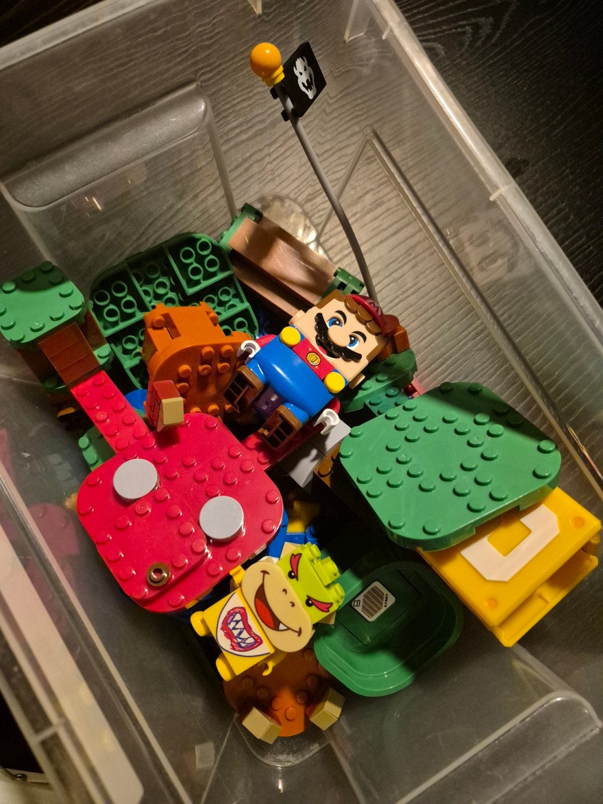 Mario en Bowser bouwset - geen origineel Lego, Ophalen, Gebruikt, Overige merken