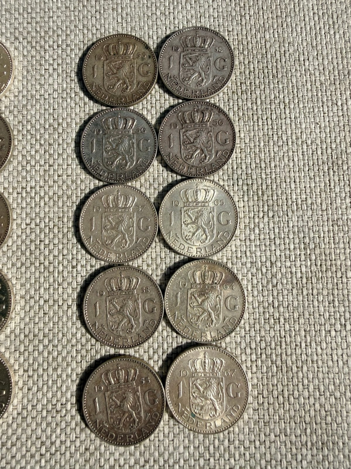 50 Zilveren Guldens Juliana - 234 gram netto zilver, Postzegels en Munten, 1 gulden, Koningin Juliana, Setje, Zilver