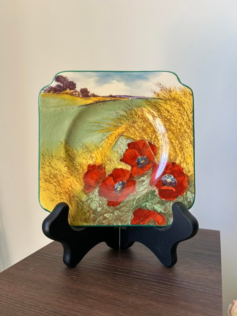 Vintage Royal Doulton ”Poppies in the Cornfield” bordje, Antiek en Kunst, Antiek | Servies los, Ophalen of Verzenden