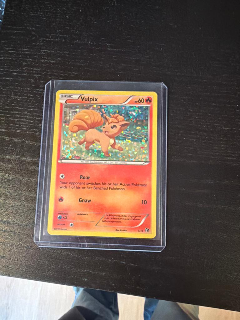 Vulpix McDonalds Promo 2016 Pokémon Kaart Foil, Ophalen of Verzenden, Zo goed als nieuw, Losse kaart, Foil