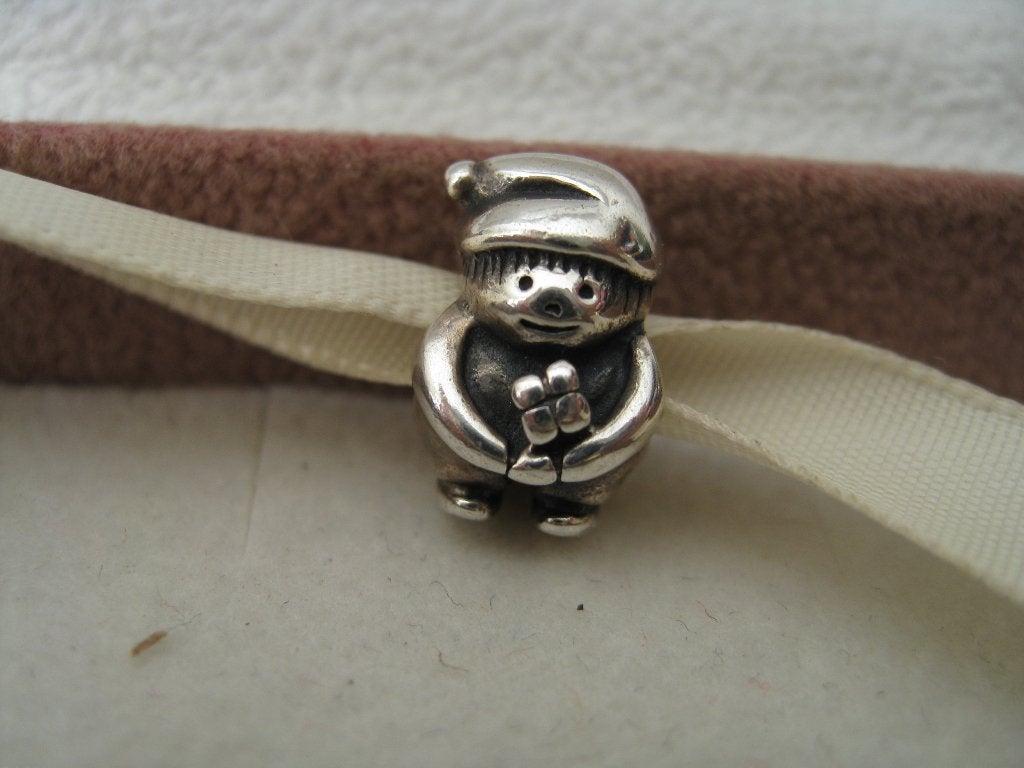 Pandora Bedel Kabouter, Verzenden, Zo goed als nieuw, Zilver, Pandora