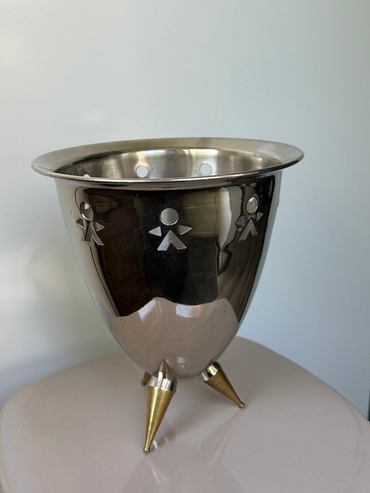 Vintage Alessi Wijnkoeler RVS Italian Postmodern 1980s, Ophalen