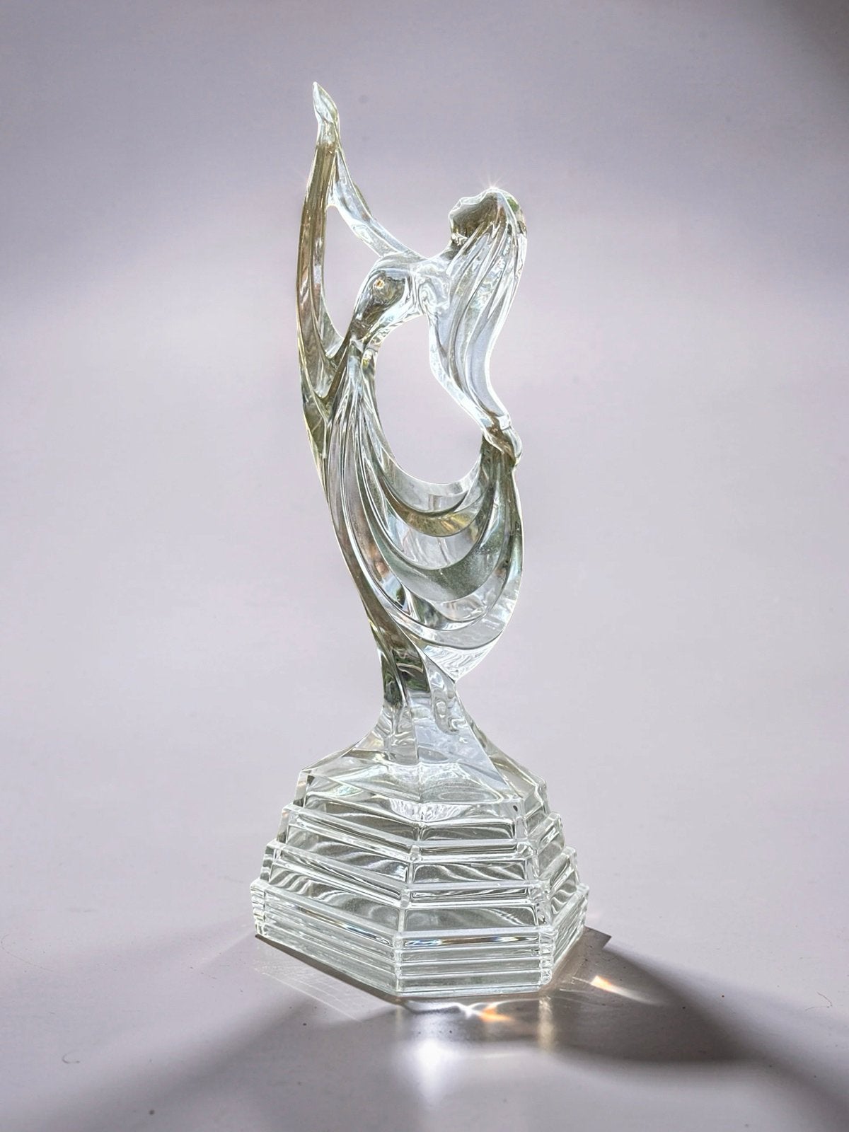 Vintage RCR Royal Crystal Rock "Etoile" Ballerina Beeldje, Glas, Art deco, Ophalen of Verzenden, 20 - 50 cm