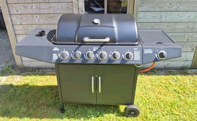 Grote Grill Meistergasbarbecue met 6 branders + 1 zijbrander, Ophalen
