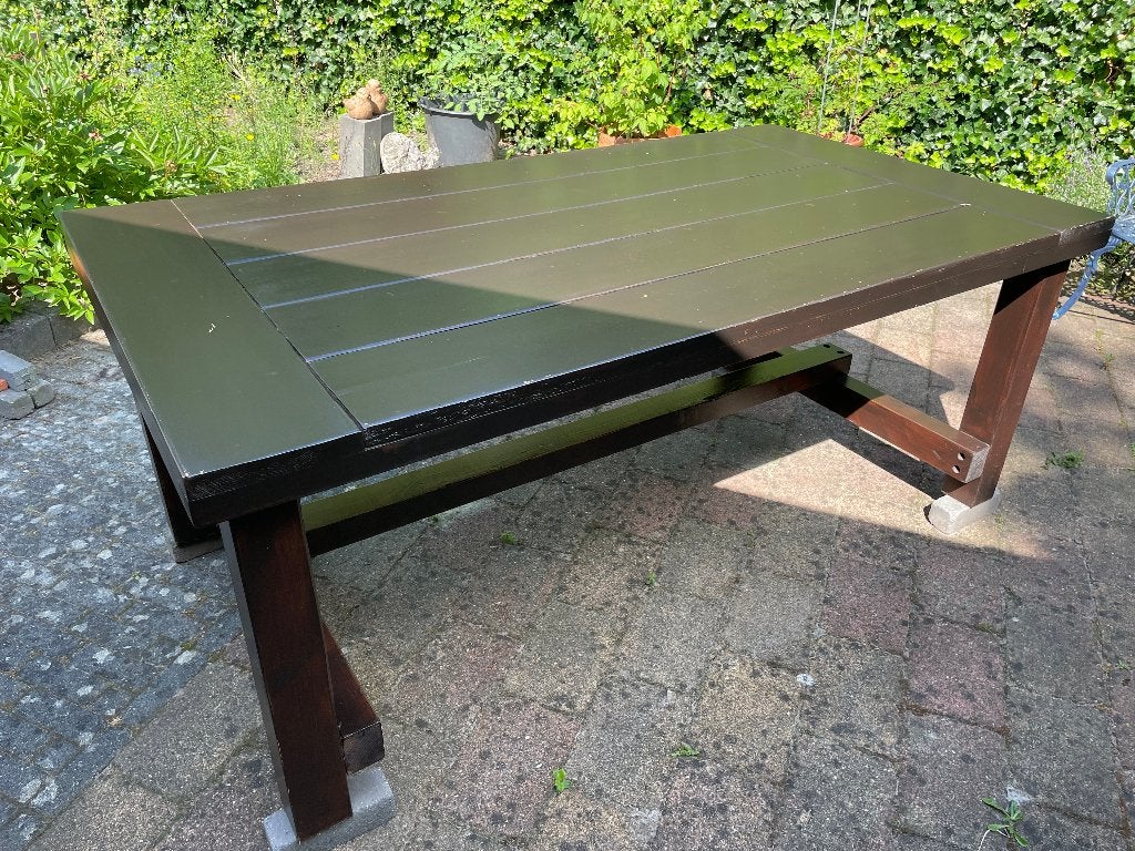 Robuust grenen eettafel (kasteeltafel), Huis en Inrichting, Ophalen, Gebruikt, 100 tot 150 cm, Vijf personen of meer