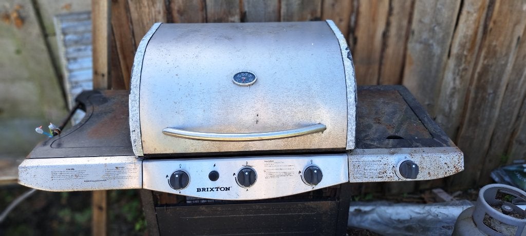 Brixton gasbarbecue met zijbrander, Ophalen, Zo goed als nieuw, Brixton