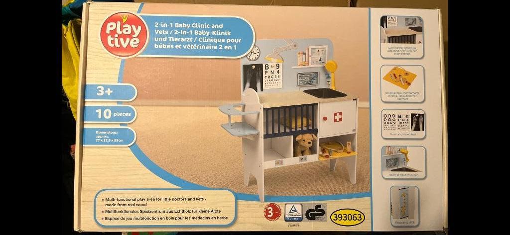 Baby en dier speelhoek merk play tive, Kinderen en Baby's, Ophalen, Nieuw, Hout