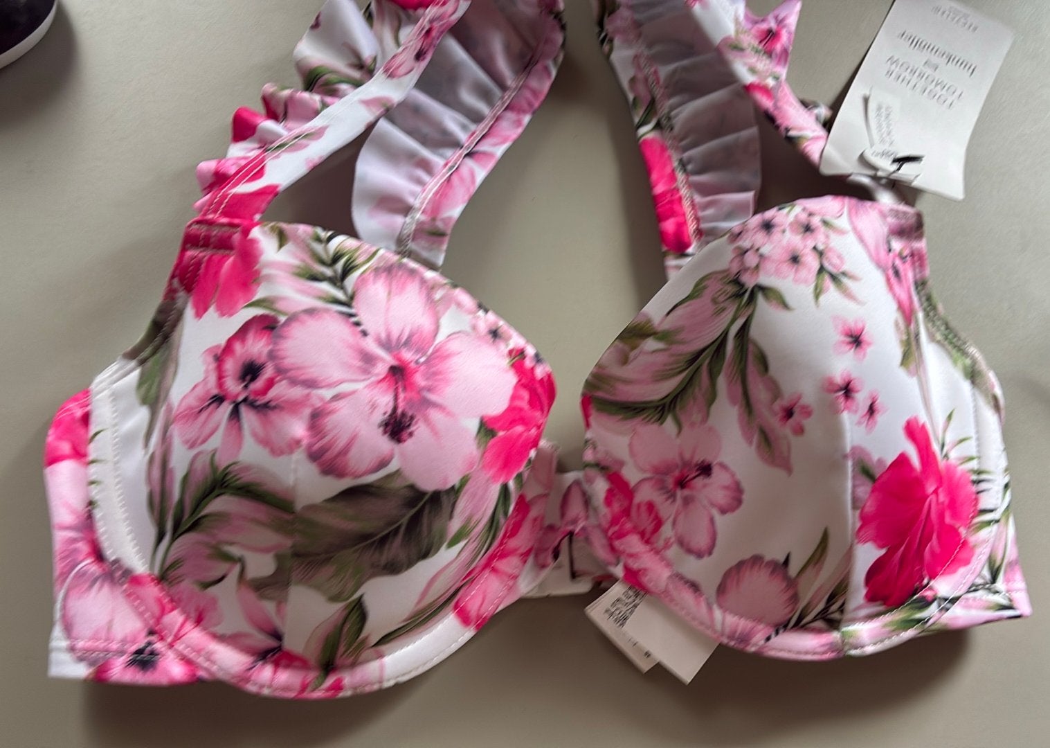 Hunkemöller Bikini Top tropical Ruffle Maat M, Ophalen of Verzenden, Nieuw, Overige kleuren, Bikini