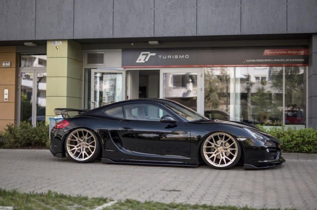 Carbon voorlip splitter diffuser sideskirt - Cayman 981C