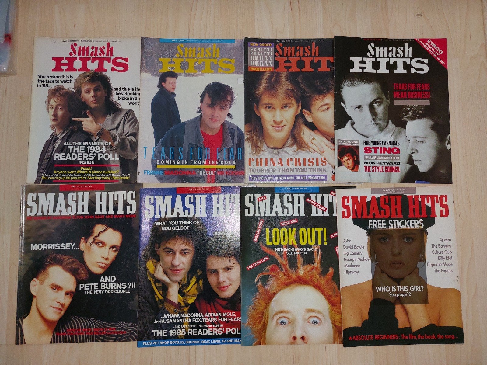 smash hits bladen 1985 1986 madonna tears for fears, Ophalen of Verzenden, Gelezen, Muziek, Film of Tv