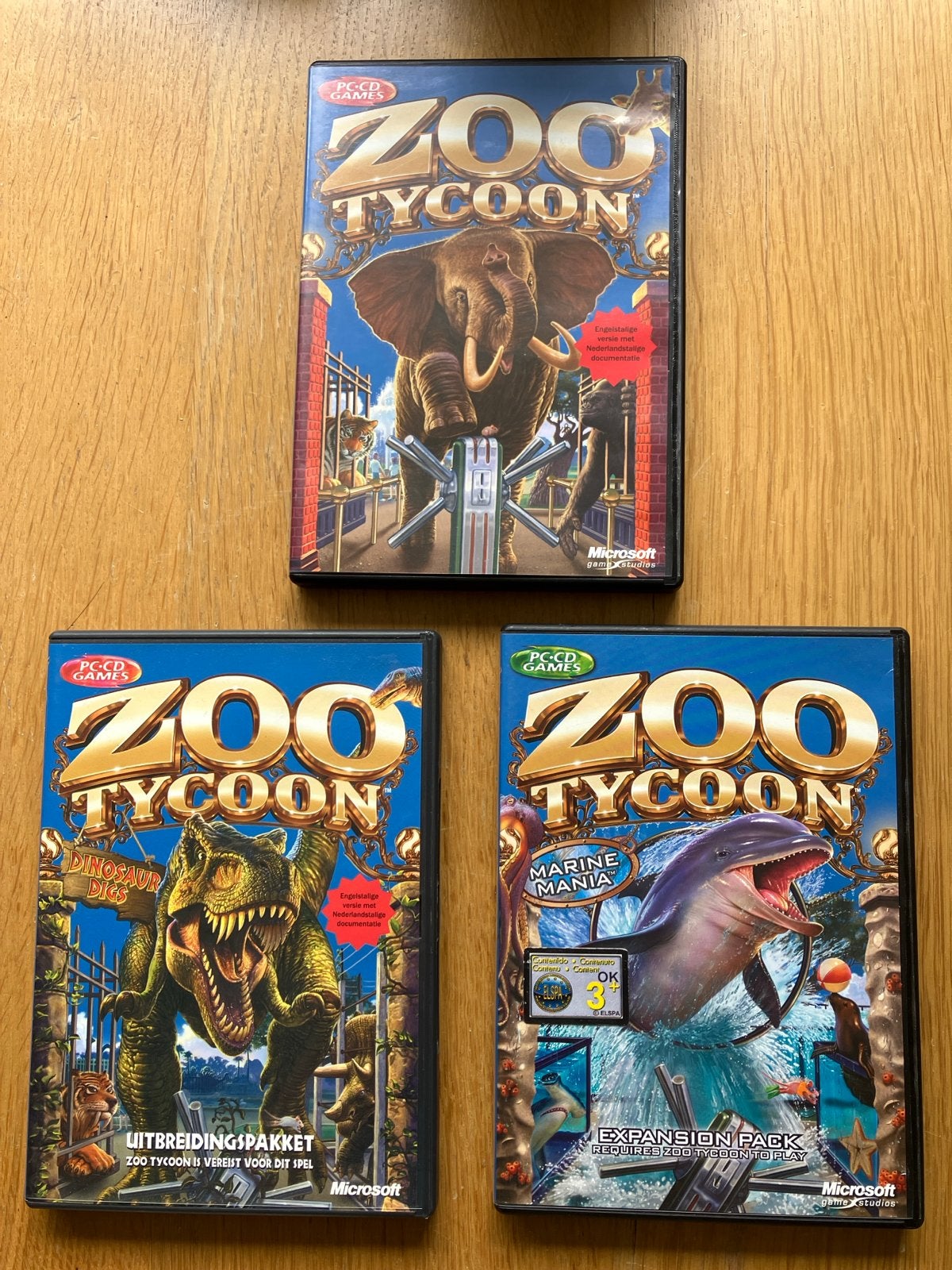 Zoo Tycoon PC Games - Complete Collectie (3 Spellen), Spelcomputers en Games, Games | Pc, Ophalen, Gebruikt, 1 speler, Vanaf 3 jaar