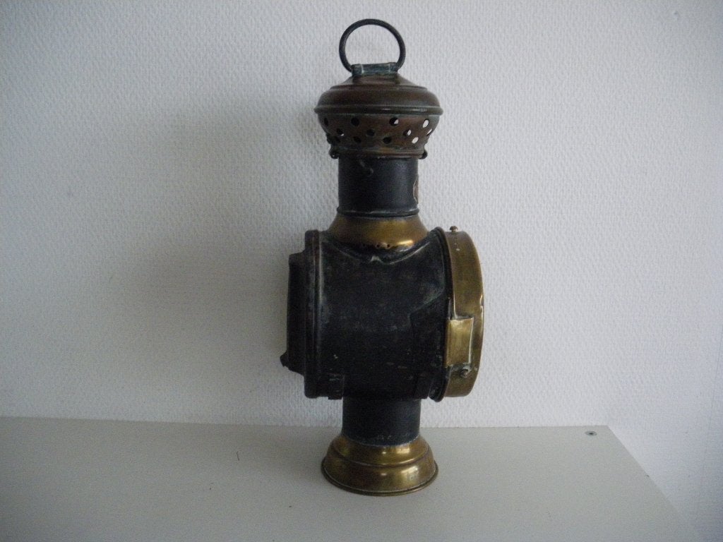 Antieke olielamp voor koets, Ophalen of Verzenden