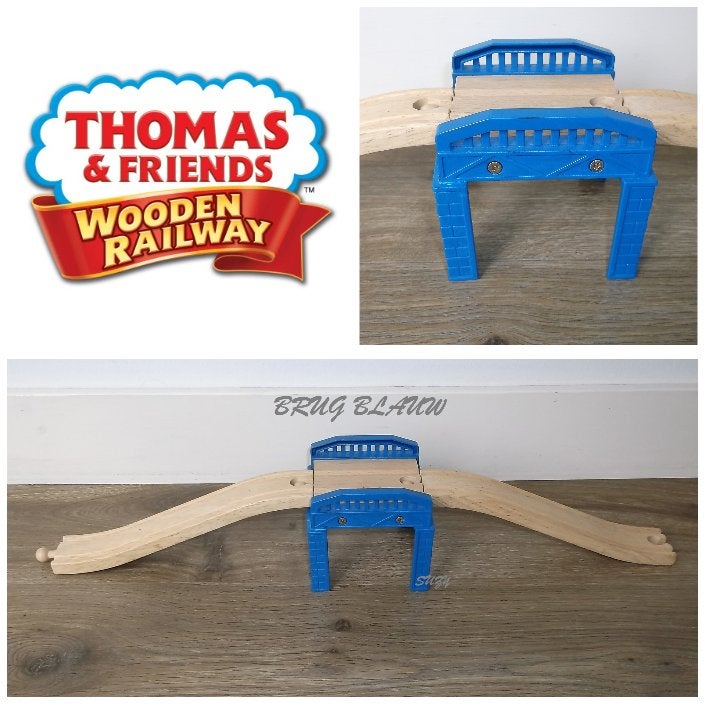 Houten Brug Blauw voor Trein Spoor, Ophalen of Verzenden, Gebruikt
