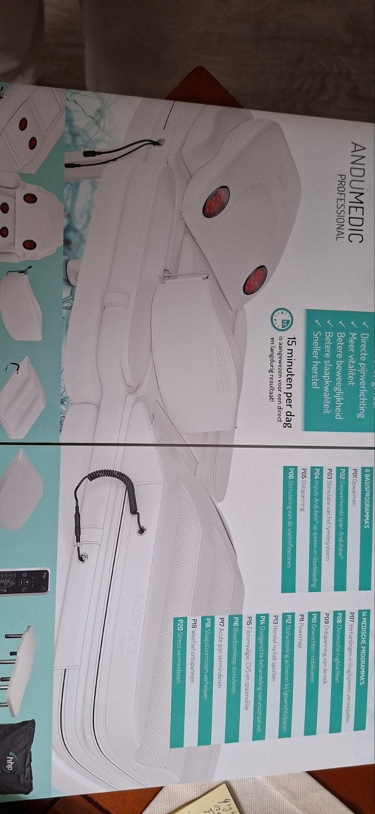 Andumedic Professional Massagematras - Als nieuw, Ophalen, Zo goed als nieuw, Apparaat