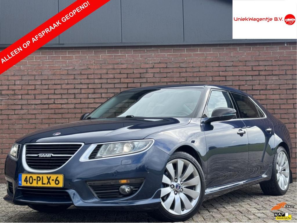 Saab 9-5 2.0T VECTOR EXKLUSIV | NL-AUTO! | UNIEKE STAAT!, Euro 5, Zwart, 4 cilinders, Bedrijf
