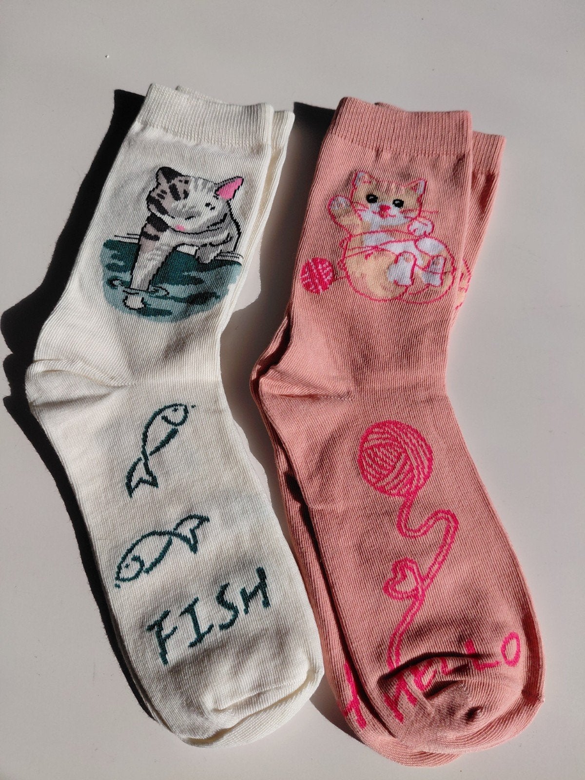 Leuke sokken met kattenprint - Maat 38-41, Kleding | Dames, Sokken en Kniesokken, Nieuw, Ophalen of Verzenden, Onbekend