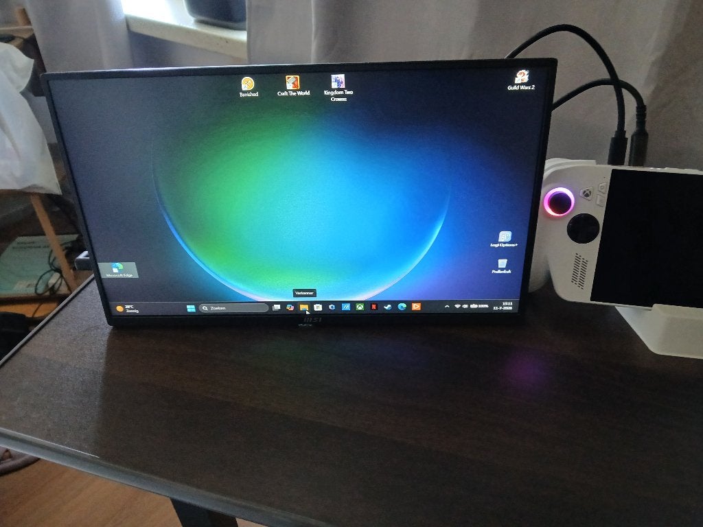 Portable monitor msi, Computers en Software, Monitoren, IPS, HDMI, Full HD, Zo goed als nieuw