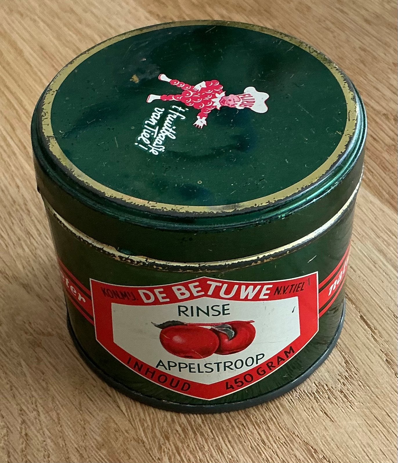 Oud jam blikje FLIPJE TIEL, Ophalen of Verzenden, Gebruikt, Overige