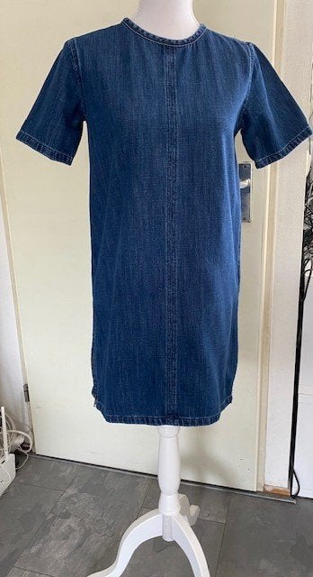 Spijkerjurk, maat 36 van Topshop MOTO (qwe), Kleding | Dames, Jurken, Blauw, Ophalen of Verzenden, Zo goed als nieuw, Maat 36 (S)