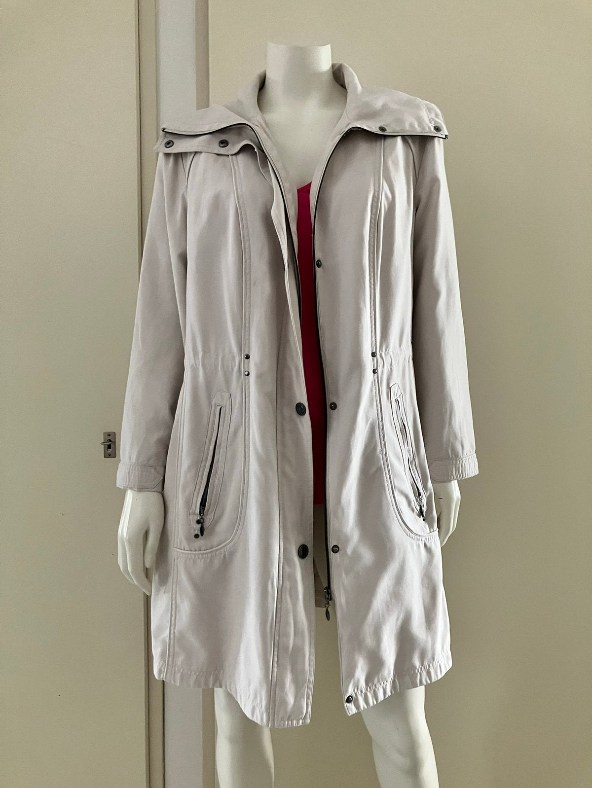 Canda trenchcoat maat 46 creme, Ophalen of Verzenden, Zo goed als nieuw, Maat 46/48 (XL) of groter, Beige