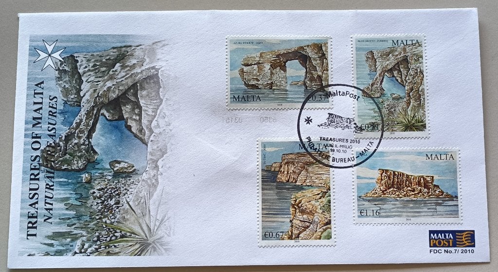 Malta 2010 Traesures of malta FDC, Ophalen of Verzenden, Onbeschreven, Europa