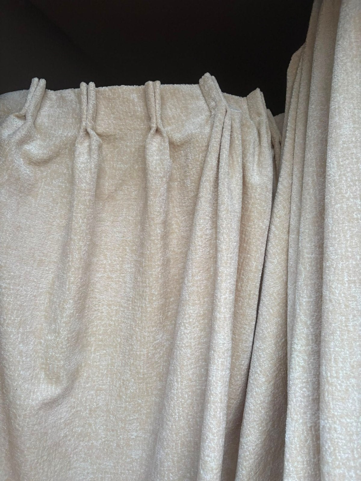 Teddy overgordijnen/creme beige, Ophalen of Verzenden, Beige