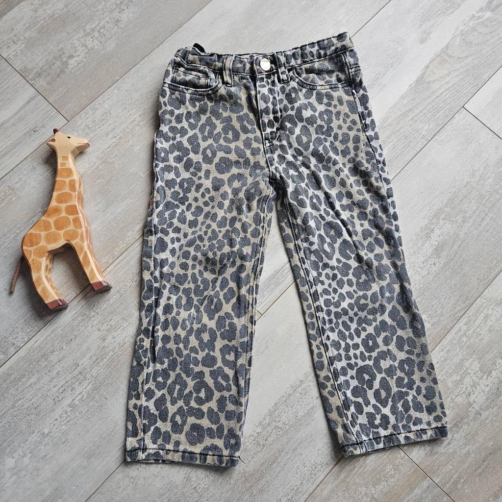 Maed for mini leopard wide leg broek maat 110, Kinderen en Baby's, Ophalen of Verzenden
