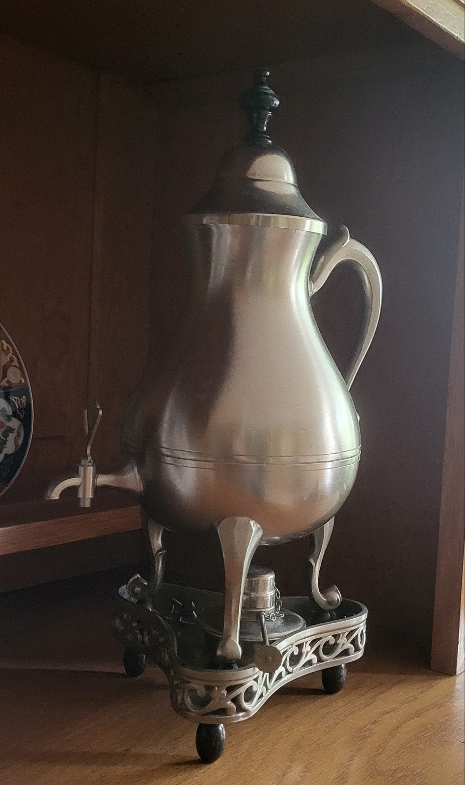 Antieke koffie- of theepercolator met kraan, Antiek en Kunst, Ophalen