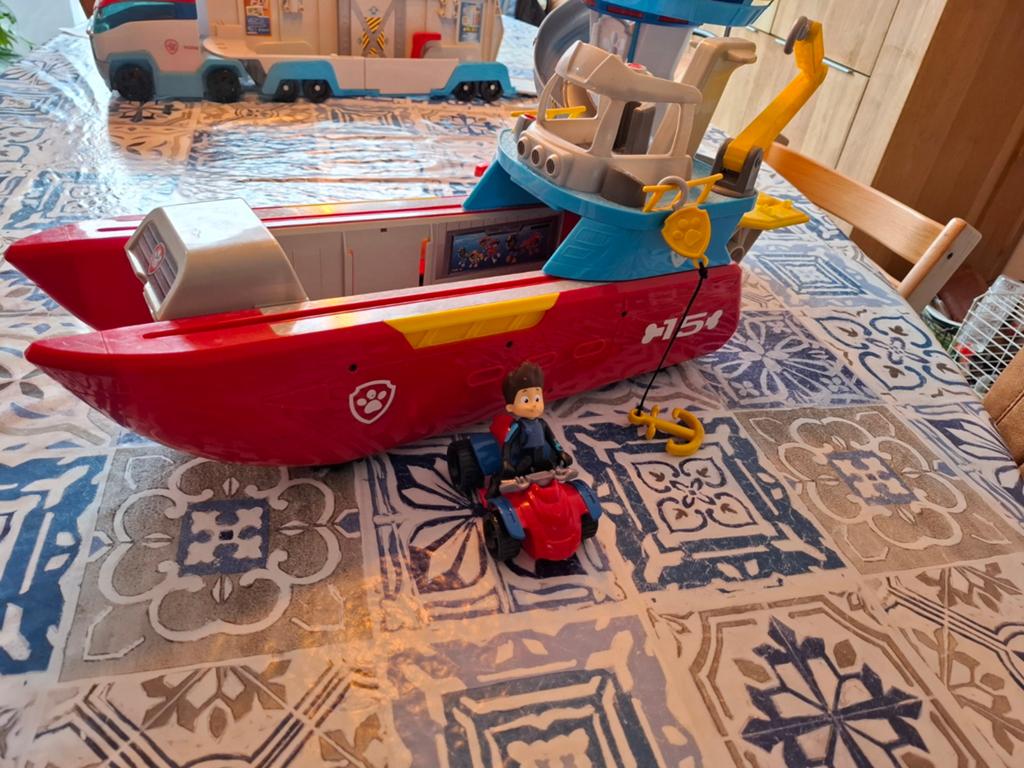 Paw Patrol Sea Patroller met Ryder figuur, Ophalen, Gebruikt, Jongen of Meisje