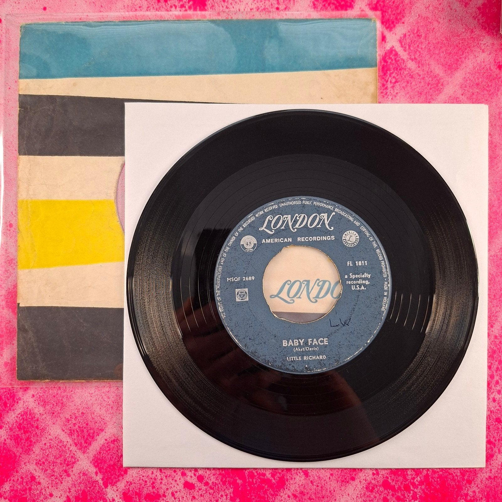 Little Richard Babyface single.                       Star45, Beschermende buitenhoes, Ophalen of Verzenden, Gebruikt, Rock en Metal