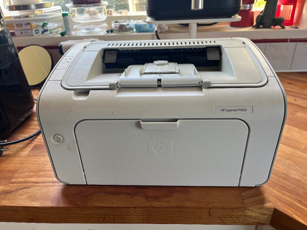 HP LaserJet P1005, Zwart-en-wit printen, Gebruikt, HP >, Printer