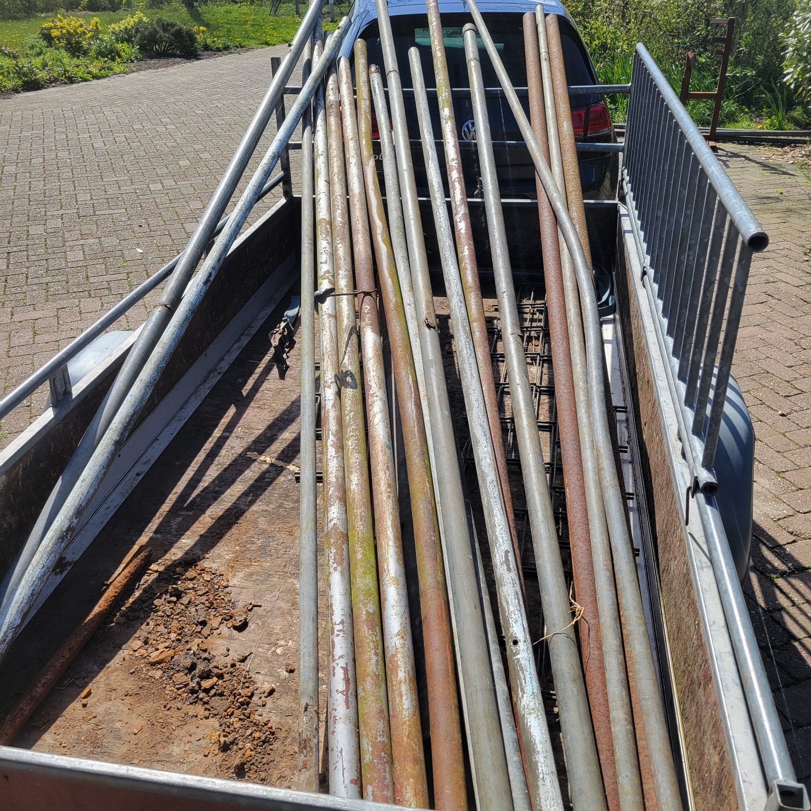 20x Gegalvaniseerde Steigerbuizen 3,5 Meter, Ophalen, Gebruikt