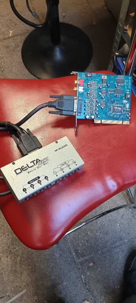 M-audio Delta 66 geluidskaart met Break-out box, Computers en Software, Ophalen of Verzenden, Gebruikt, M-Audio