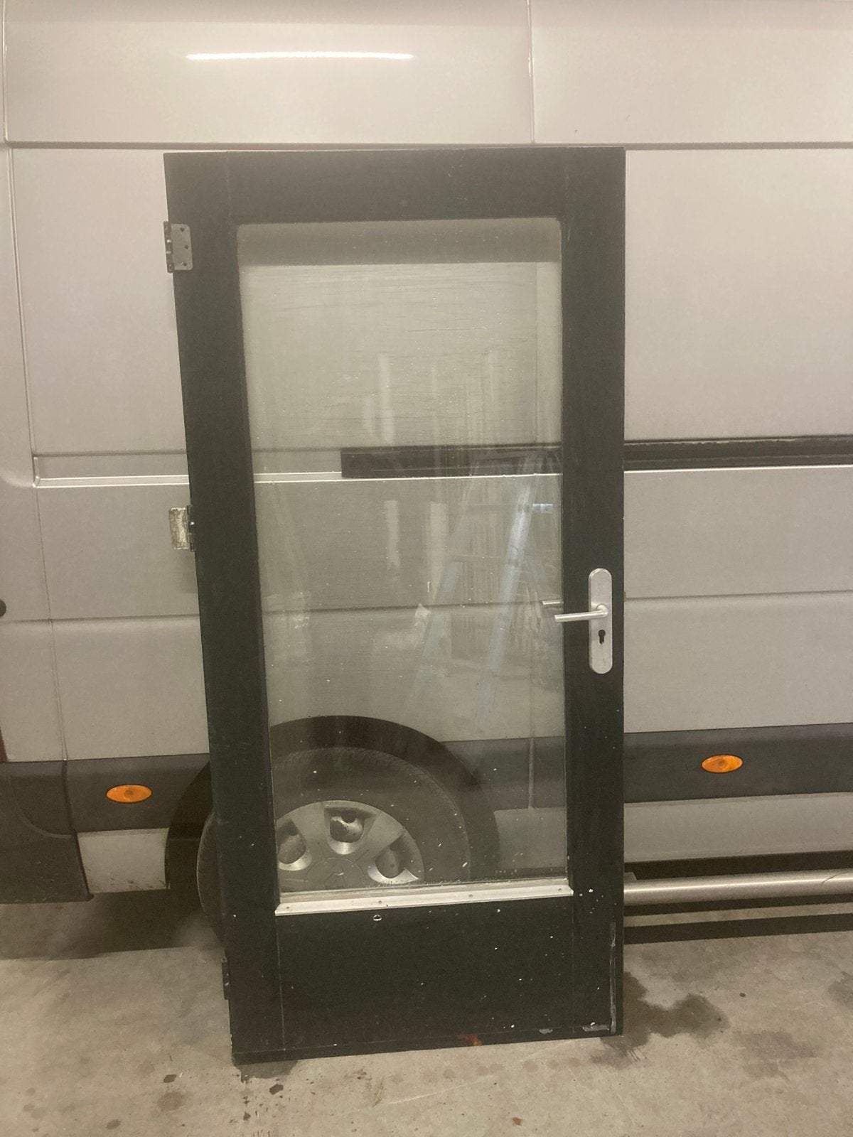 Hardhouten buitendeur 930*2015, Ophalen, 1 tot 2 meter, Minder dan 3 meter, Zo goed als nieuw