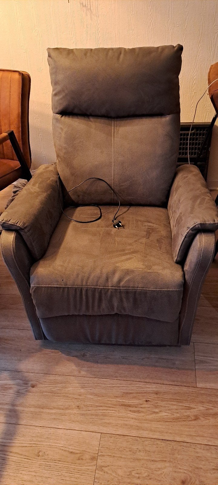 Zgan relax stoel, antraciet grijs, Huis en Inrichting, Ophalen, Zo goed als nieuw, Minder dan 75 cm, 50 tot 75 cm