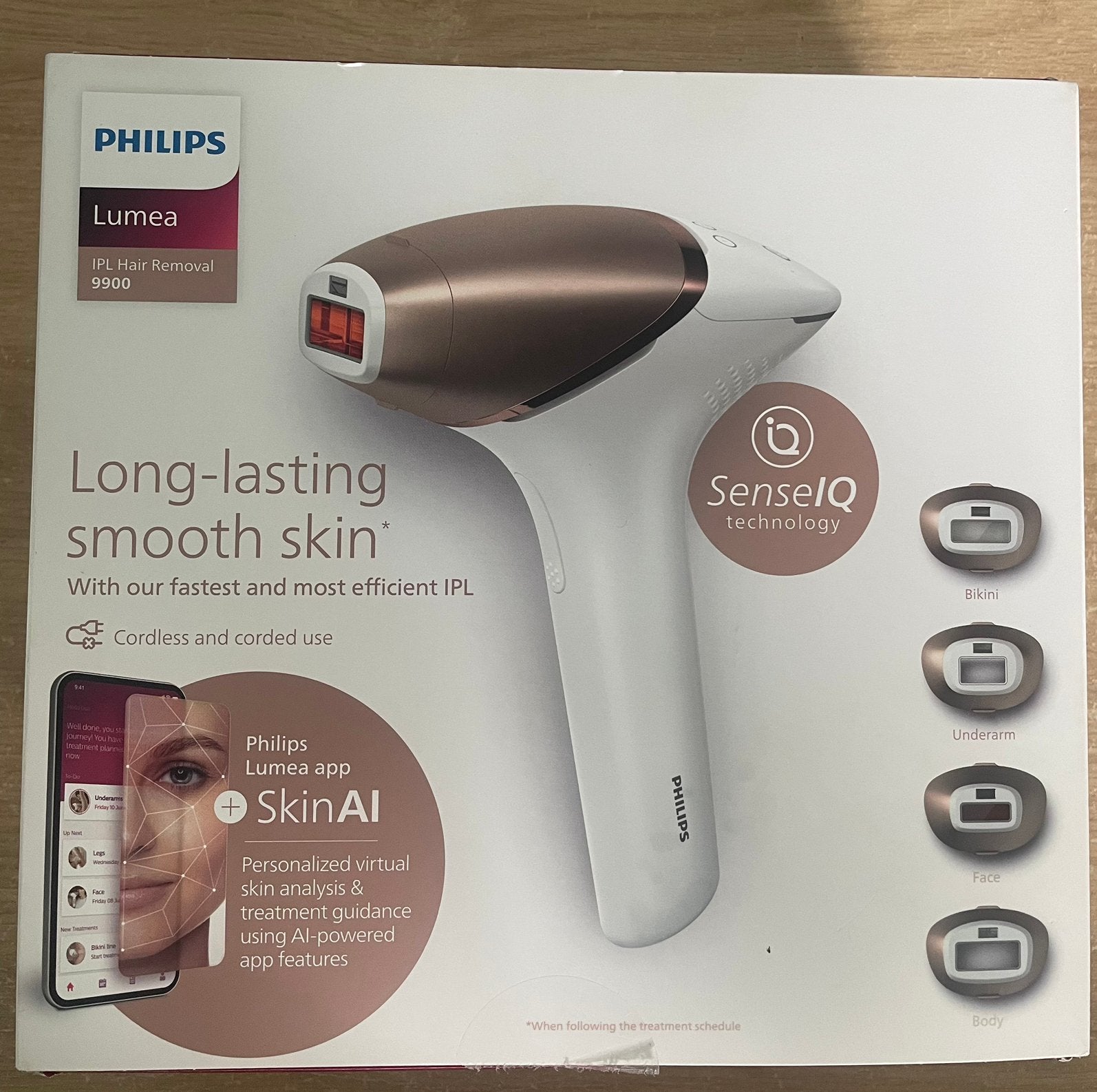 Lumea IPL 9900 Series BRI951/01 IPL-ontharingsapparaat, Ophalen of Verzenden, Nieuw, Scheren en Epileren
