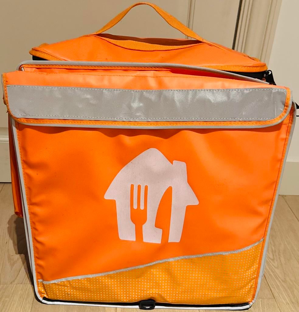 Thuisbezorgd tas - Oranje, 40 tot 60 cm, 30 cm of meer, Oranje, Ophalen of Verzenden