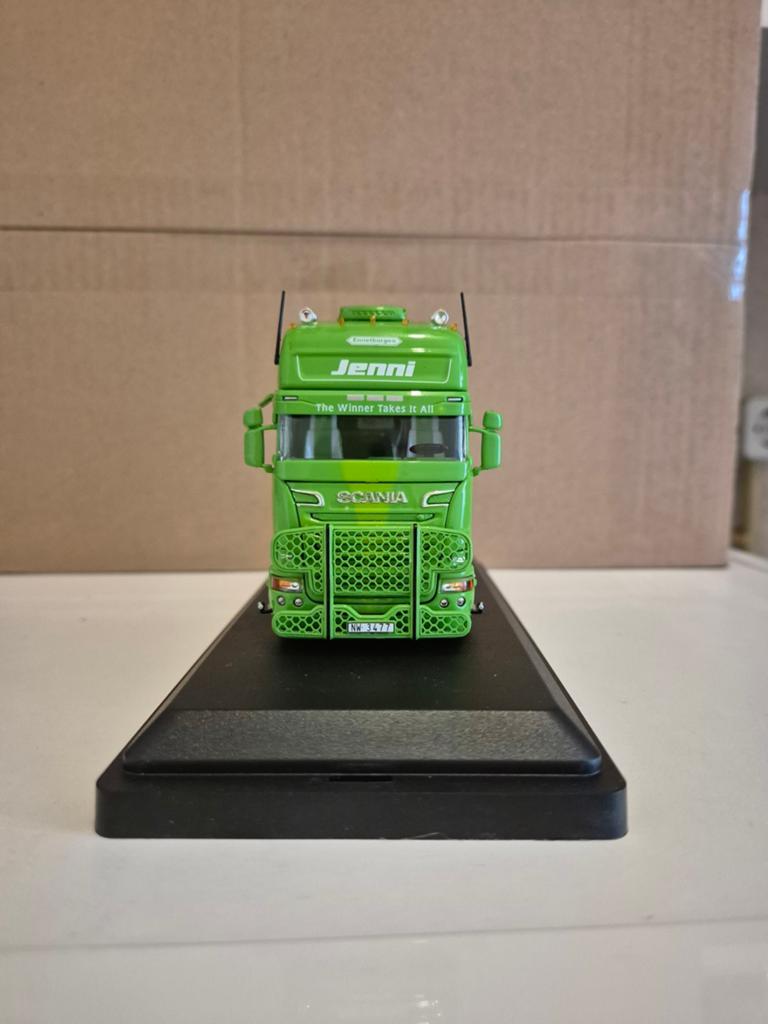 Tekno scania jenni abba, Hobby en Vrije tijd, Modelauto's | 1:5 tot 1:12, Ophalen of Verzenden, Zo goed als nieuw, Motor