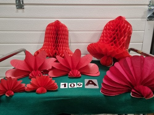 kerststerren papier retro, Diversen, Kerst, Ophalen of Verzenden, 'T Olde Gre-j, Info@toldegrej.nl, Endepoelstraat 20f Didam
