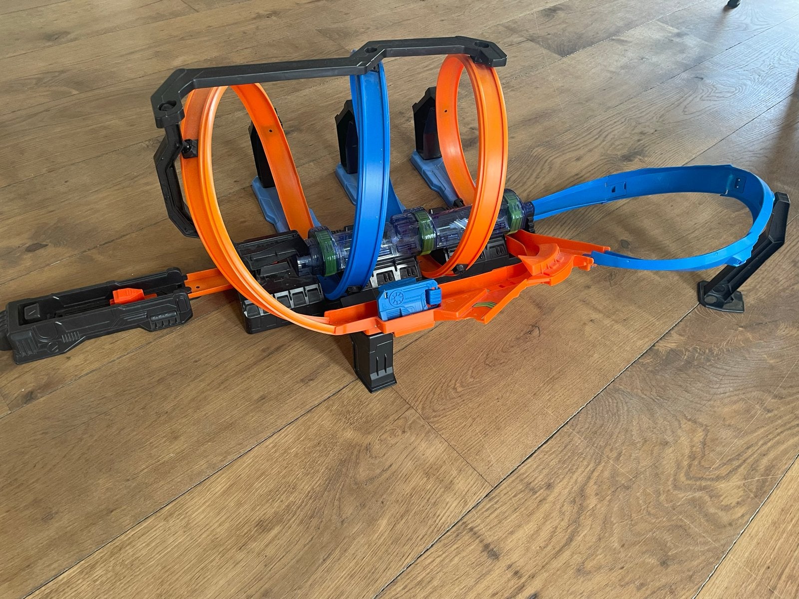 Hot Wheels Spiraal Crash Baanset, Ophalen, Racebaan, Zo goed als nieuw, Hot Wheels