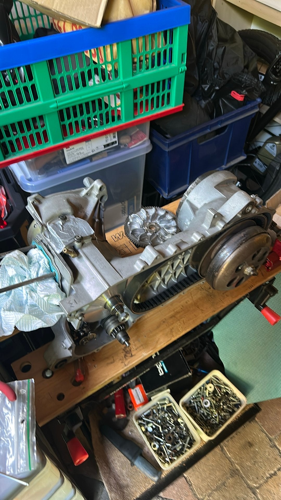 Piaggio hexagon carters voor 183cc ( getuned ), Ophalen, Zo goed als nieuw, Blok