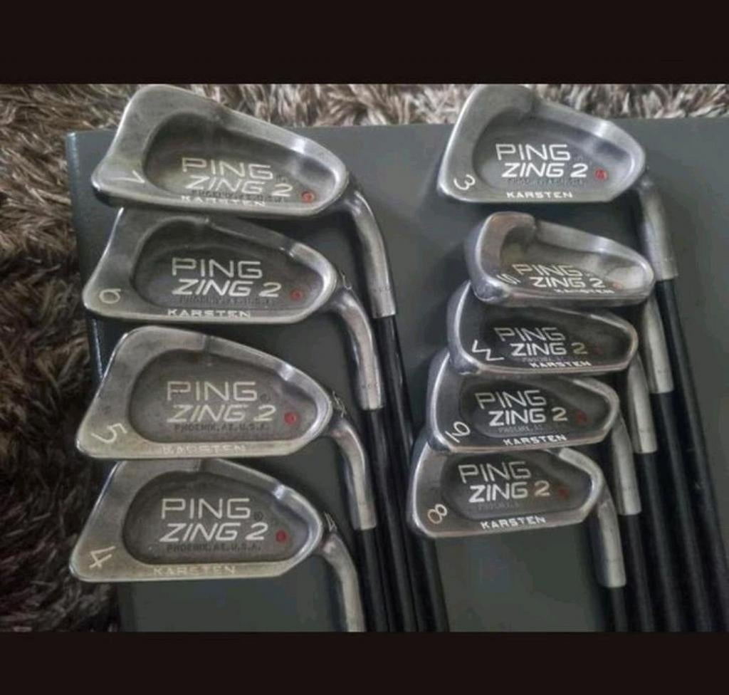 Ping Zing Red Dot 2 Karsten grafieten ijzers 3 t/m 9, P & S., Sport en Fitness, Golf, Ophalen of Verzenden, Gebruikt, Set, Ping