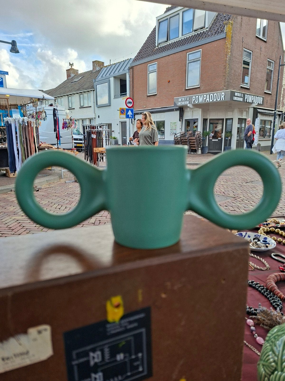 Groene Gispen Dombo beker - Uniek design, Kunststof, Ophalen of Verzenden, Overige merken, Groen