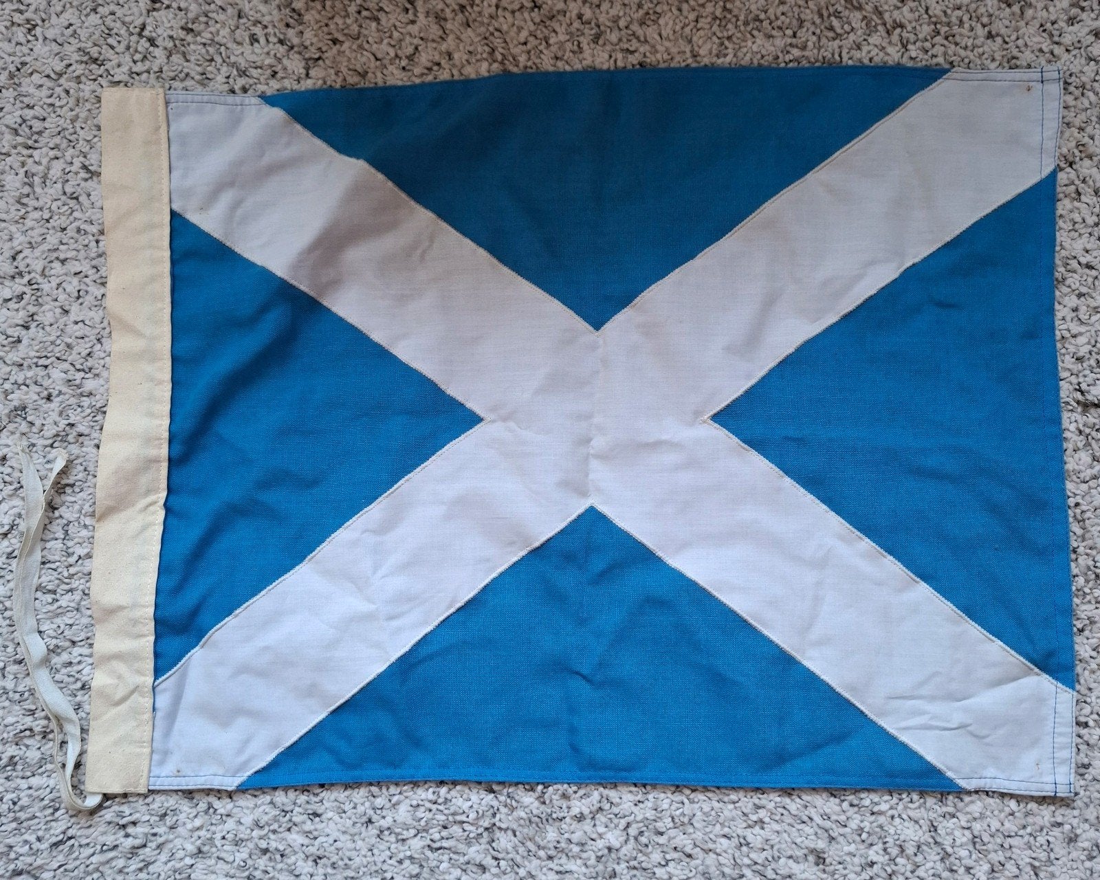 Schotse vlag van katoen 48x64 cm, Diversen, Ophalen of Verzenden, Zo goed als nieuw