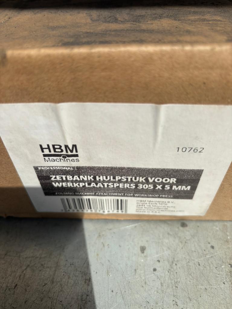 Hbm hulpstuk zetbank, Ophalen of Verzenden, Nieuw