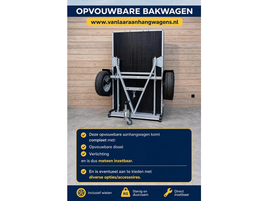 ACTIE opvouwbare inklapbare opklapbare kiepbare aanhangwagen, Niet ingevuld, Nieuw, Niet ingevuld, Niet ingevuld