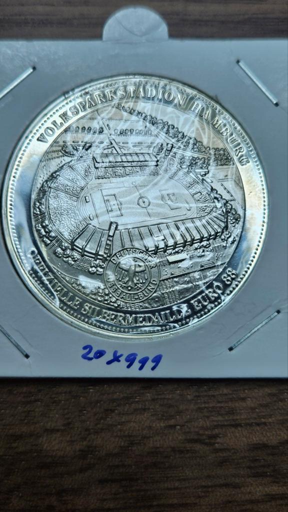20 gram 999 zilver uefa, Ophalen of Verzenden, Zilver