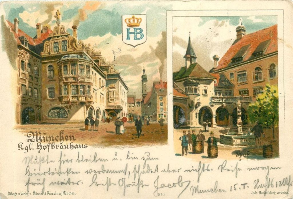 379-123-025 München Hofbräuhaus, Verzenden, Voor 1920, Duitsland