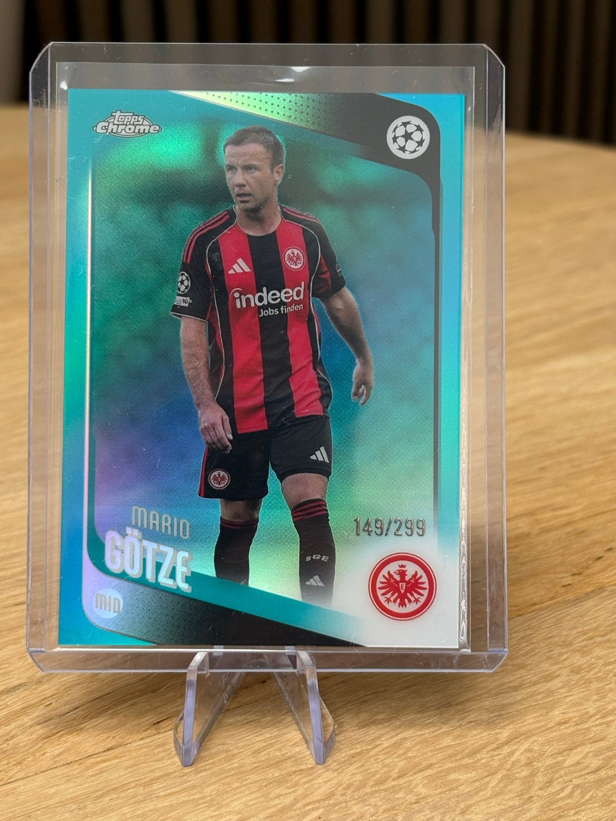 Mario Götze Topps Chrome Champions League Kaart 149/299, Ophalen, Zo goed als nieuw, Buitenlandse clubs, Spelerskaart