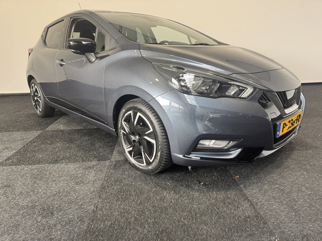 Nissan Micra 1.0 IG-T N-Design Car play Cruise control parke, Auto's, Nissan, Stof, Euro 6, Met garantie (alle), Grijs
